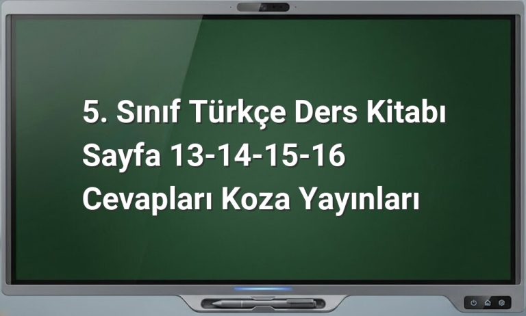 5. Sınıf Türkçe Dünya Çocukları Metni