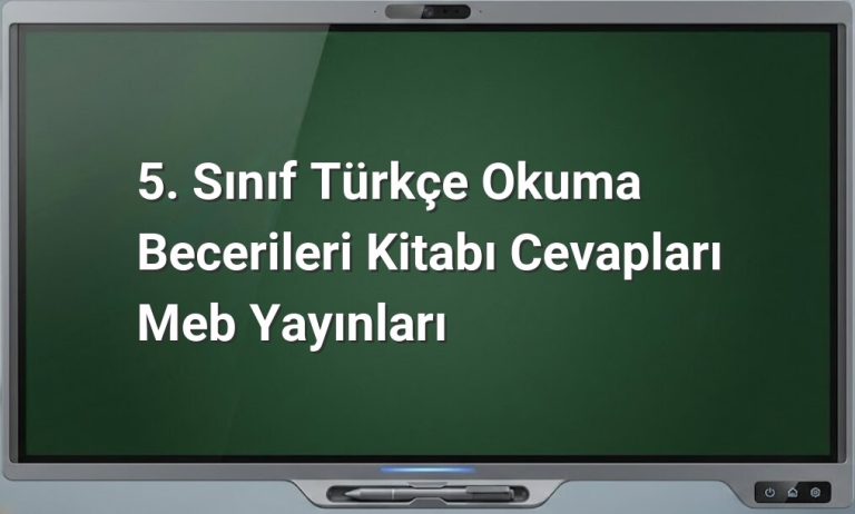 5. Sınıf Türkçe Okuma Becerileri