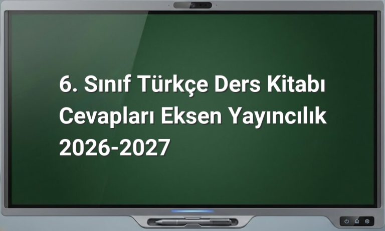 6. Sınıf Türkçe Eksen Yayıncılık