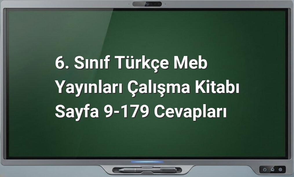 6. Sınıf Türkçe MEB Cevapları