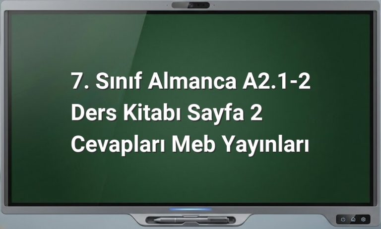 7. Sınıf Almanca spor dalları