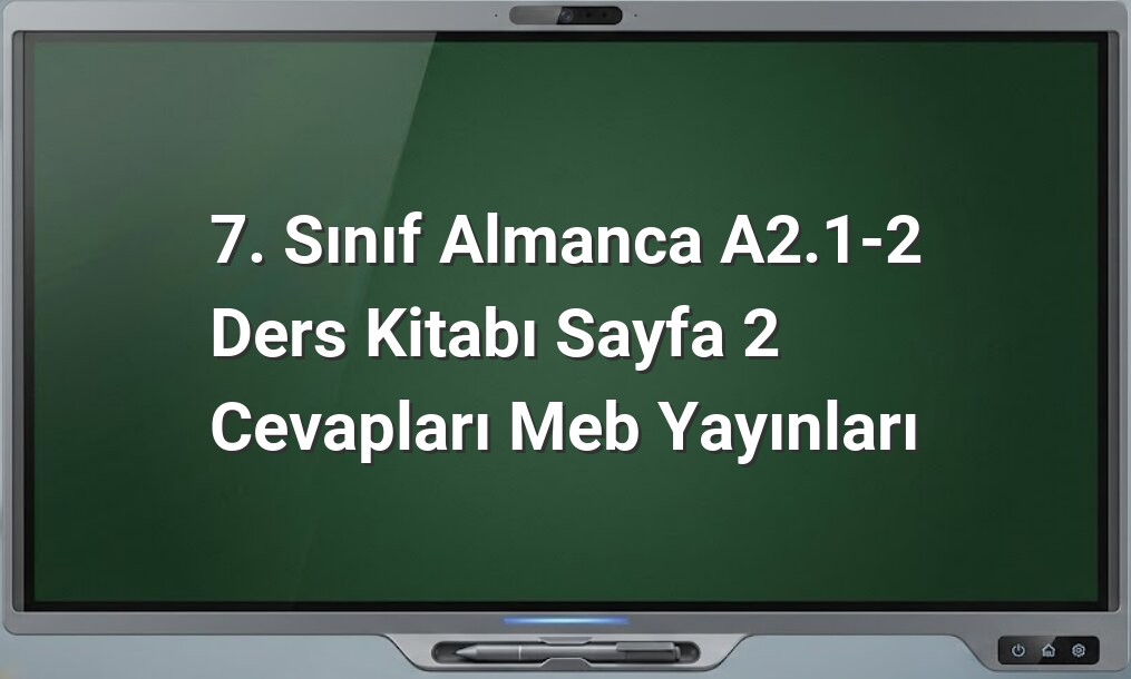 7. Sınıf Almanca spor dalları