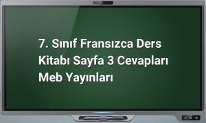 Fransızca ders kitabı cevapları