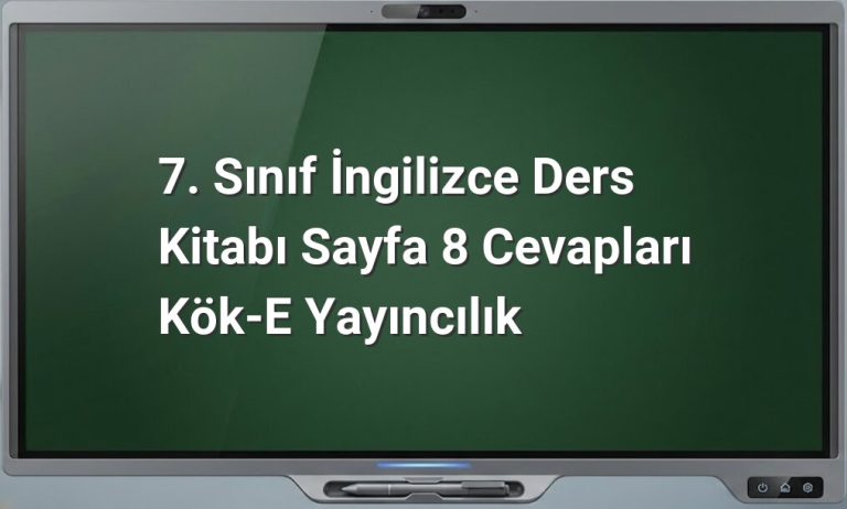 7. Sınıf İngilizce Kök-e Yayıncılık