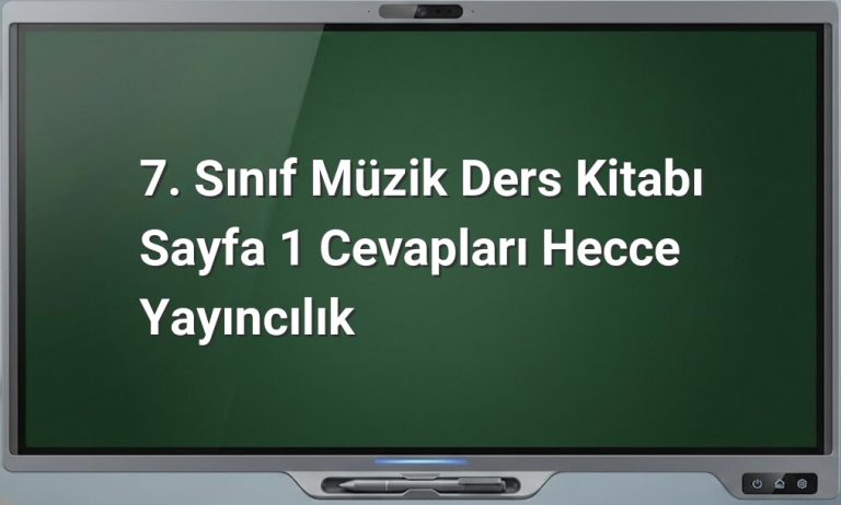 7. Sınıf Müzik Dersi