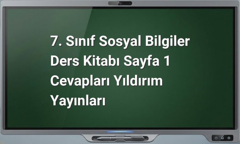 7. Sınıf Sosyal Bilgiler
