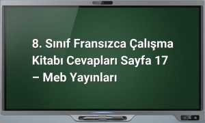 Fransızca çalışma kitabı cevapları