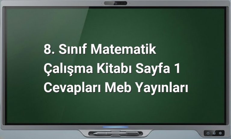 8. sınıf matematik çalışma kitabı
