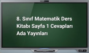 8. sınıf matematik tanışma sayfası