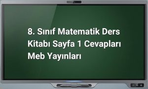 8. sınıf matematik sayfa 1