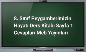 Peygamberimizin Hayatı 8. Sınıf