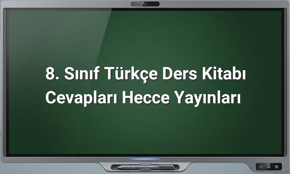 8. Sınıf Türkçe Hecce Yayınları