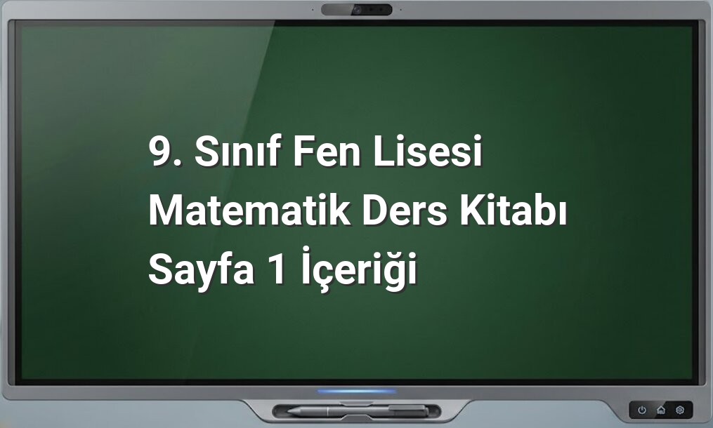 9. sınıf matematik başlangıç