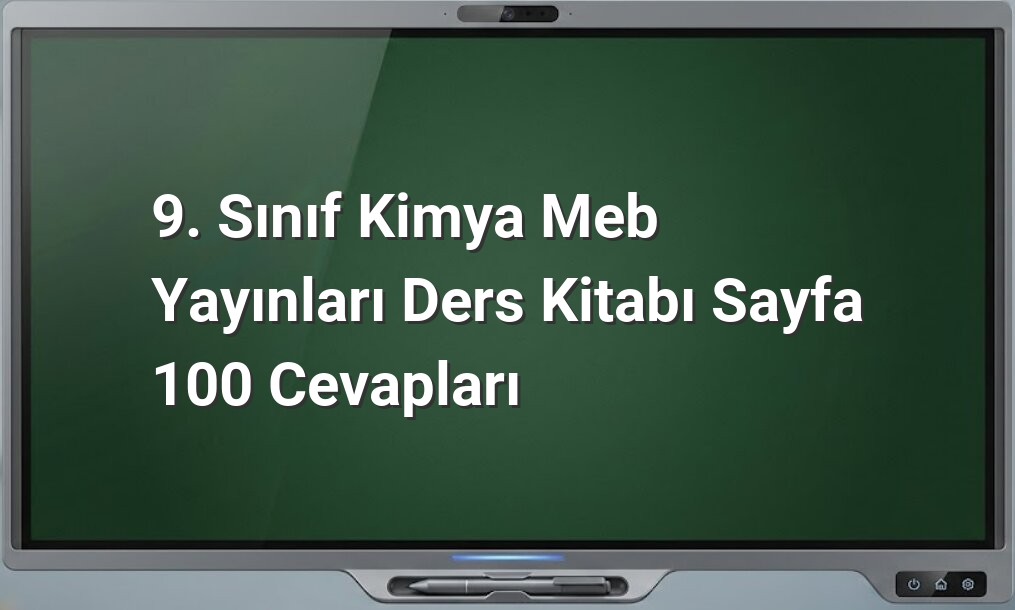 9. Sınıf Kimya Kimyasal Türler