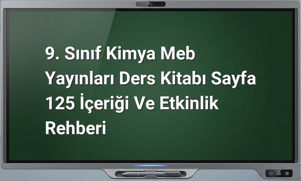 9. sınıf kimya zayıf etkileşimler