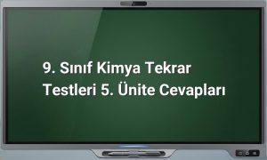 9. sınıf kimya testleri