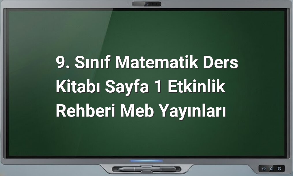 9. sınıf matematik etkinlikleri