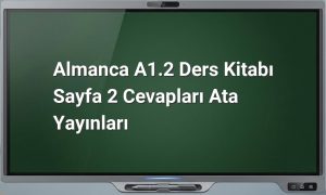 Almanca A1.2 ders kitabı sayfa 2