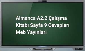 Almanca A2.2 çalışma kitabı cevapları