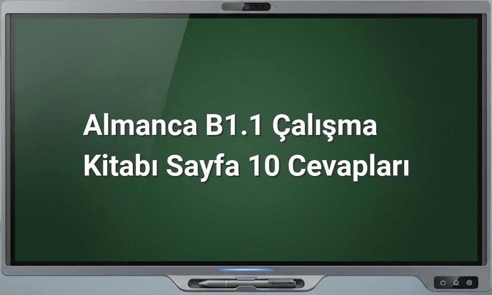 Almanca Perfekt cümle yazma