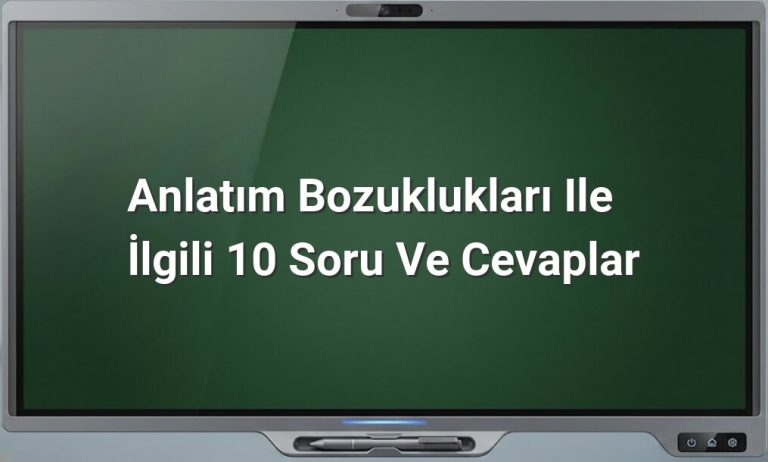 Anlatım bozuklukları cümle düzeltme