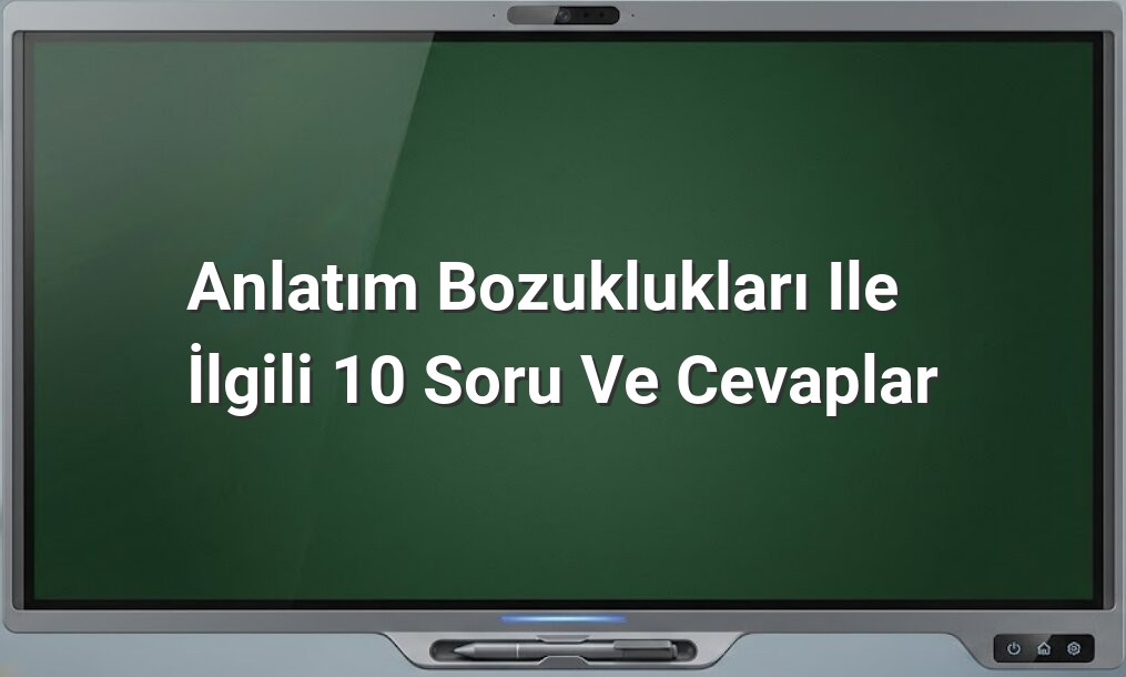 Anlatım bozuklukları cümle düzeltme