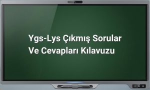 YGS LYS çıkmış sorular